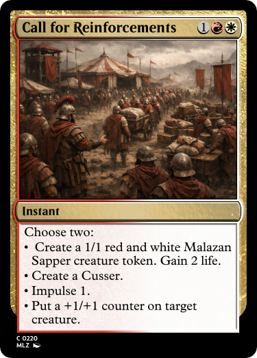 Call for Reinforcements